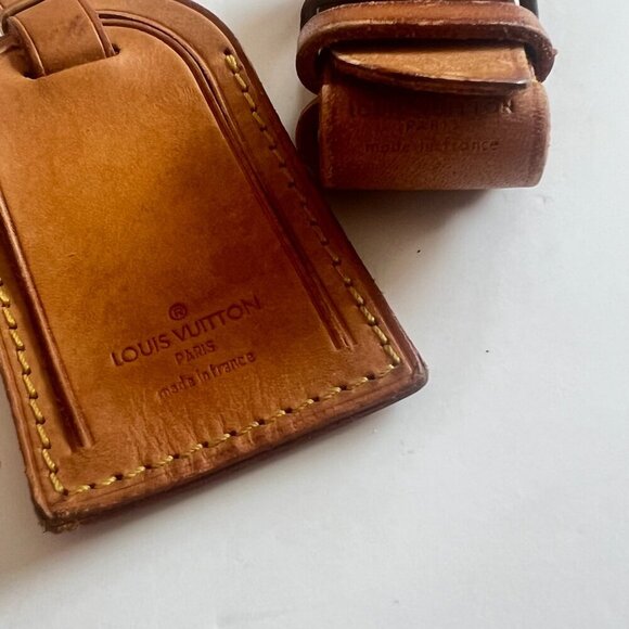 Louis Vuitton Mens Vachetta Bag Name Tag & Handle Keeper - Picture 5 of 7